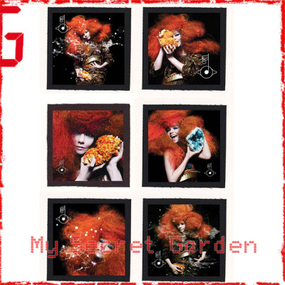 Bjork - Biophilia Cloth Patch or Magnet Set  Bjork - Biophilia Cloth Patch or Magnet Set